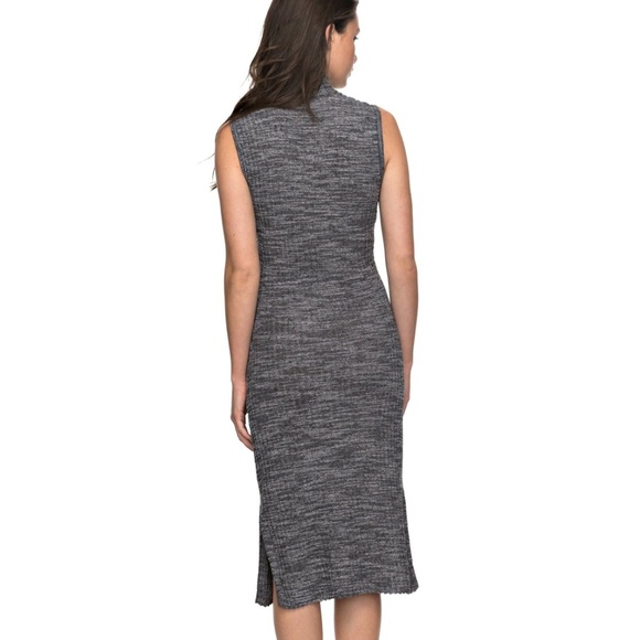 Roxy Hello Fall Sleeveless Rib Knit Midi, Grey - Picture 4 of 8